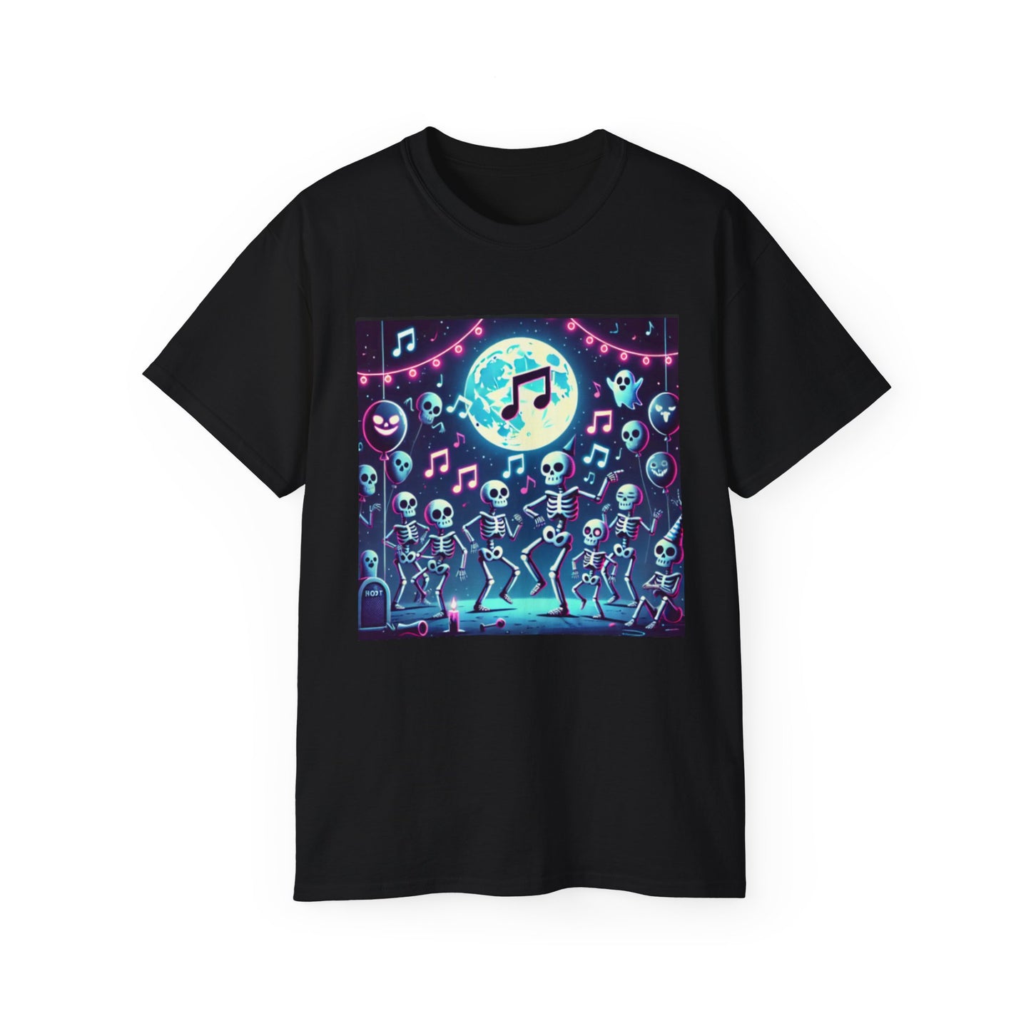Spooky Halloween Skeleton Dance Party T-shirt