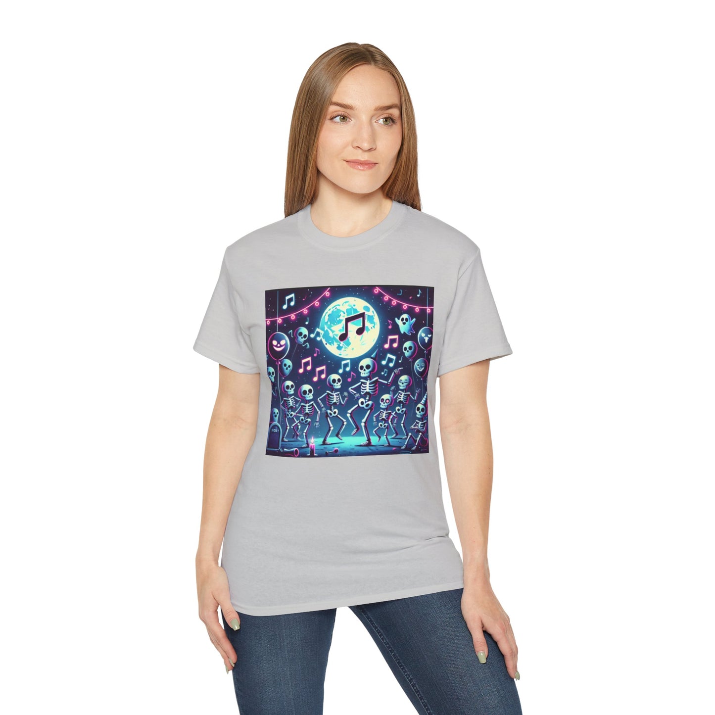 Spooky Halloween Skeleton Dance Party T-shirt
