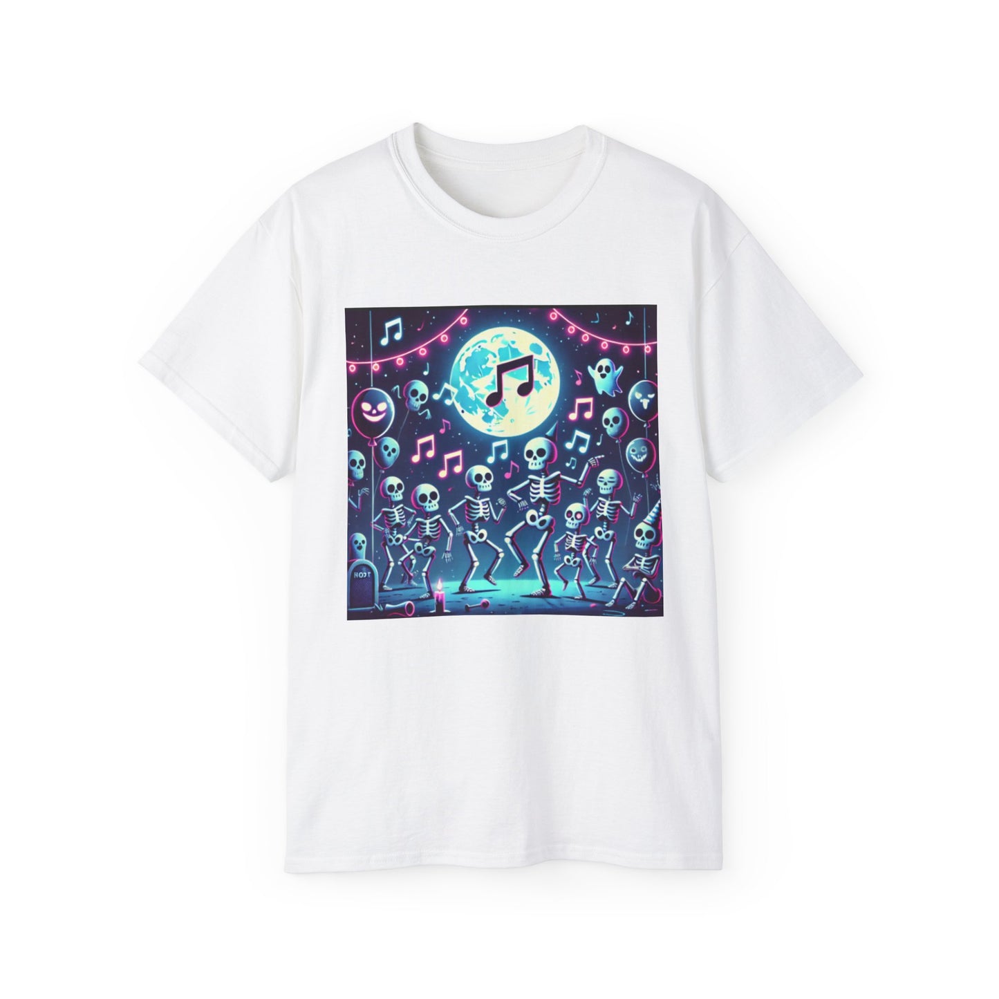Spooky Halloween Skeleton Dance Party T-shirt