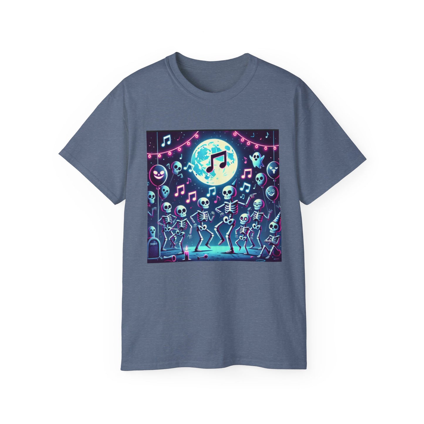 Spooky Halloween Skeleton Dance Party T-shirt