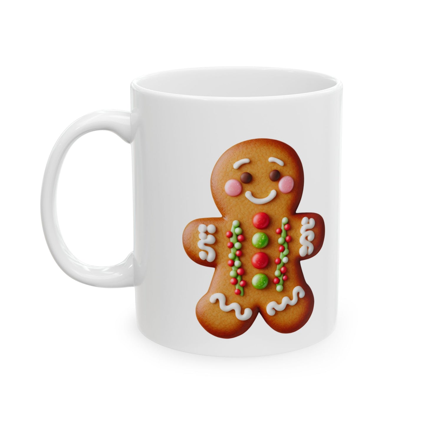 Gingy Cookie Ceramic Mug, (11oz, 15oz)