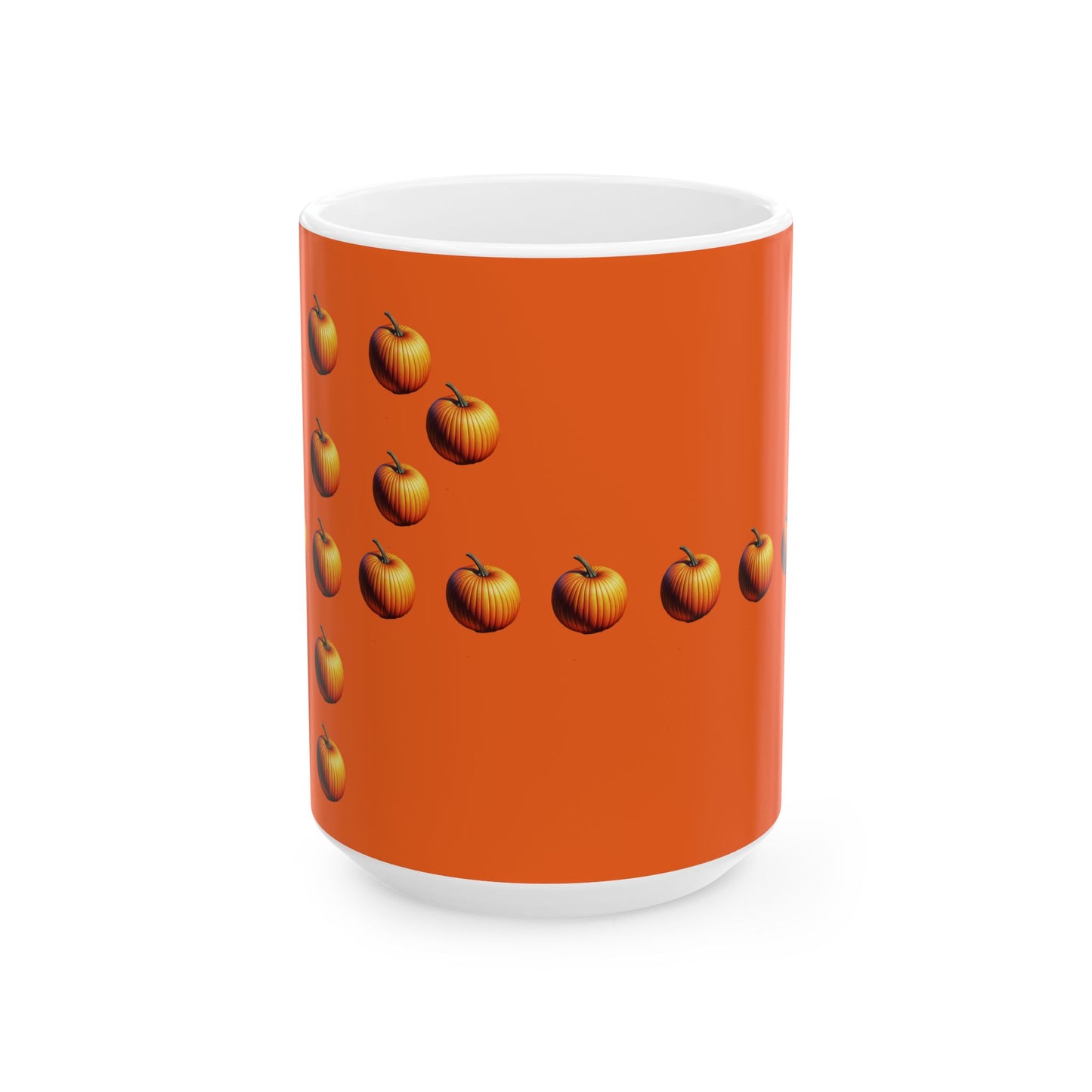 P for Pumpkin Ceramic Mug, (11oz, 15oz)