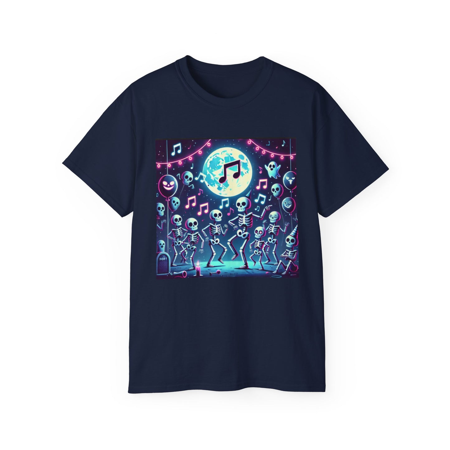 Spooky Halloween Skeleton Dance Party T-shirt