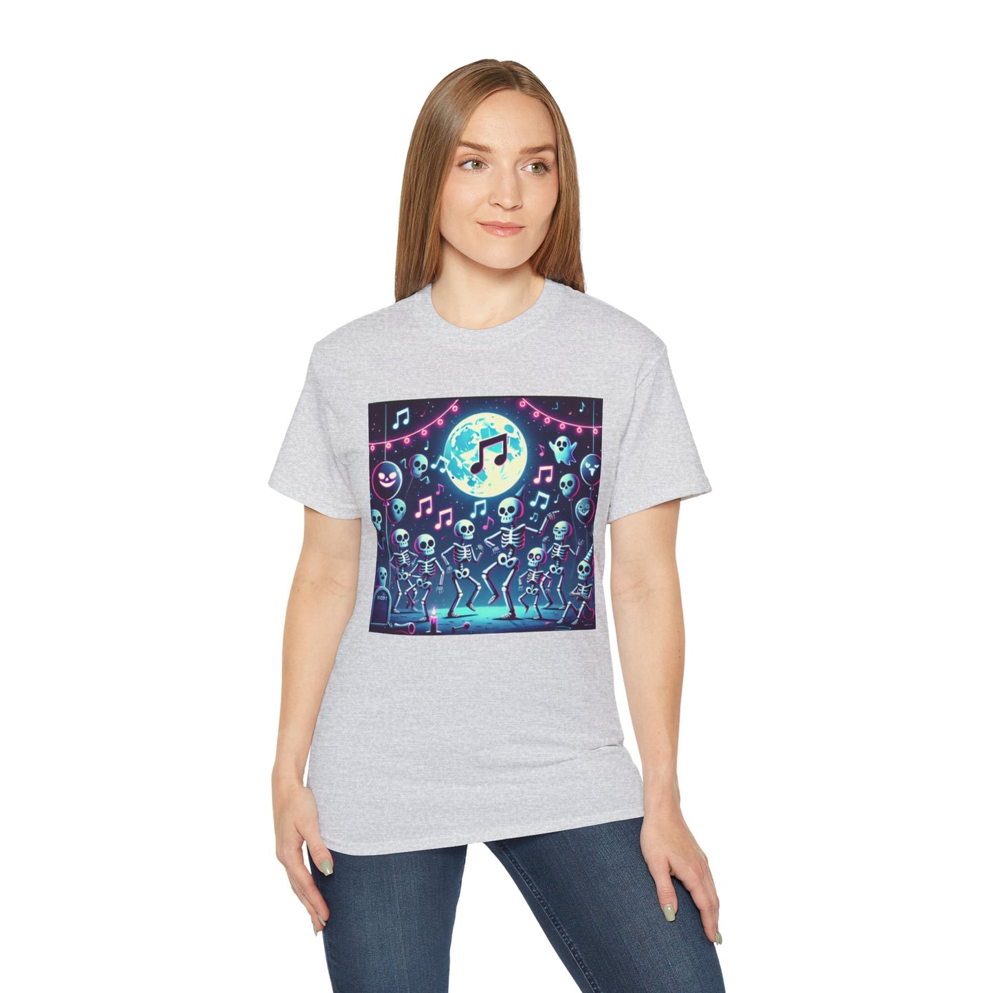 Spooky Halloween Skeleton Dance Party T-shirt