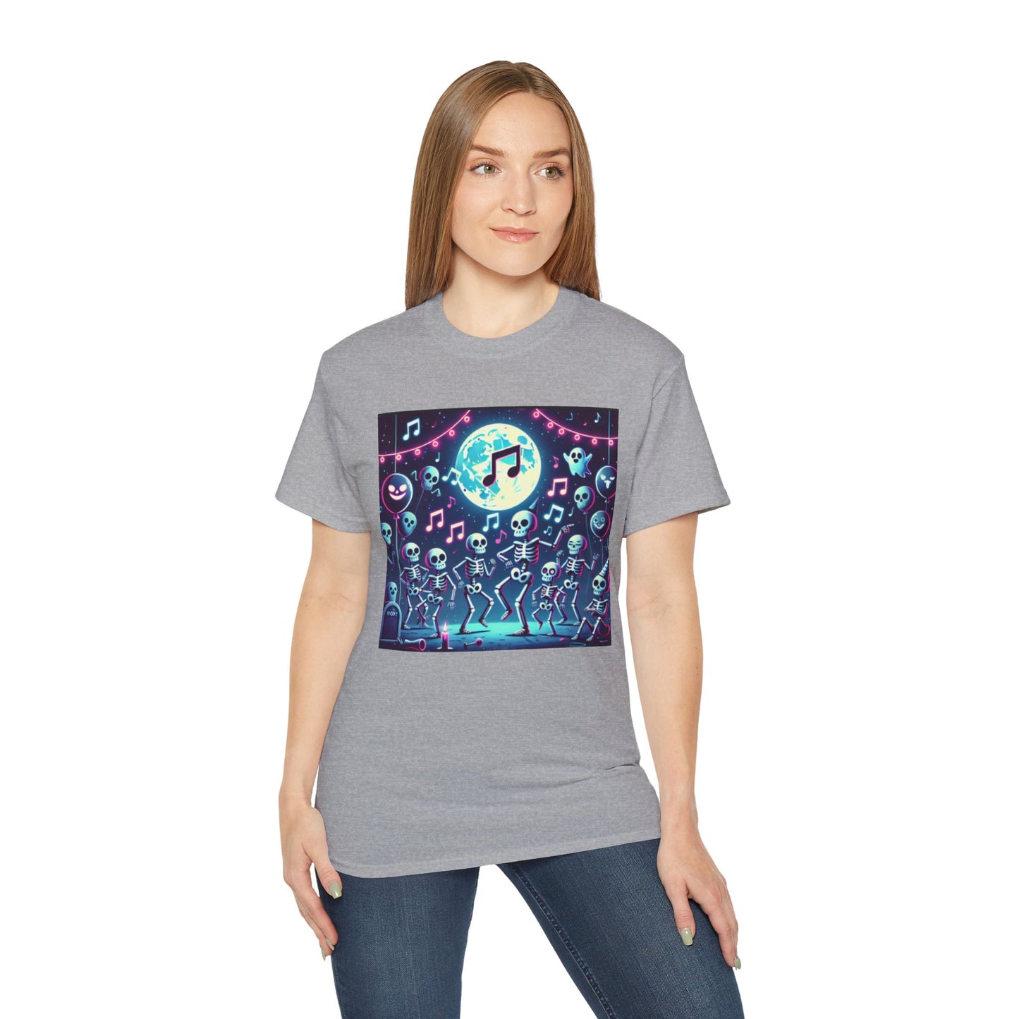 Spooky Halloween Skeleton Dance Party T-shirt