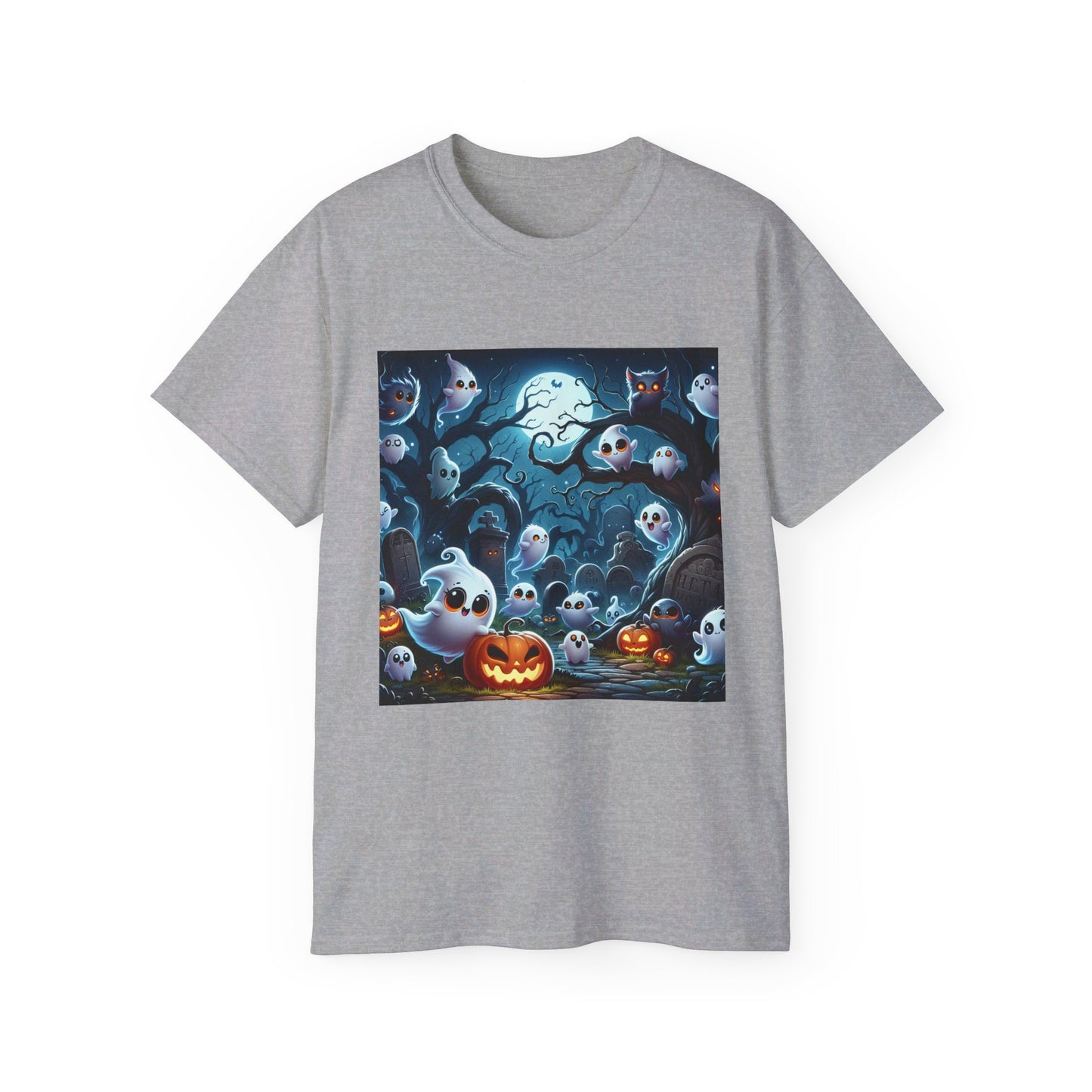 Moonlight Ghosts and Pumpkins Tee