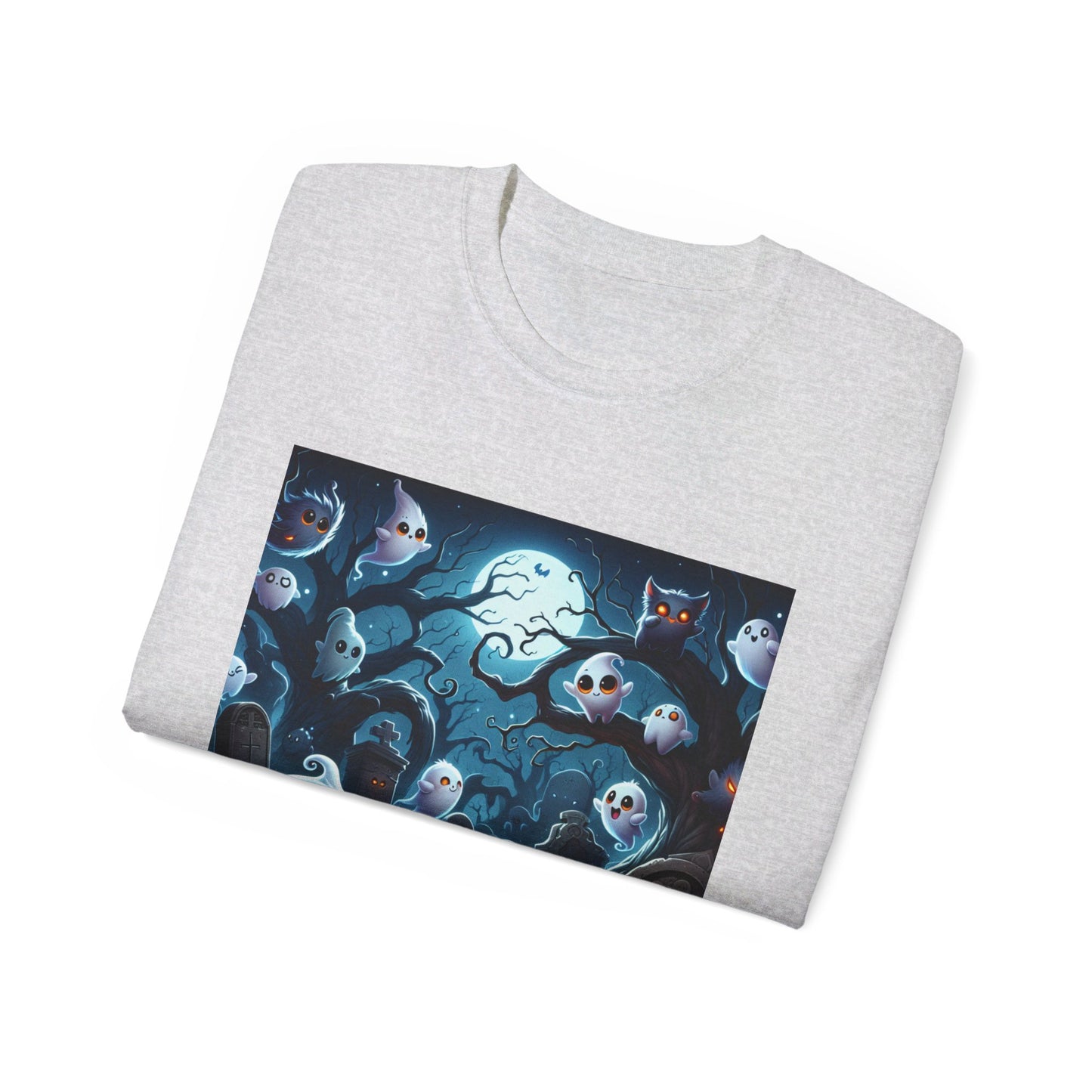 Moonlight Ghosts and Pumpkins Tee