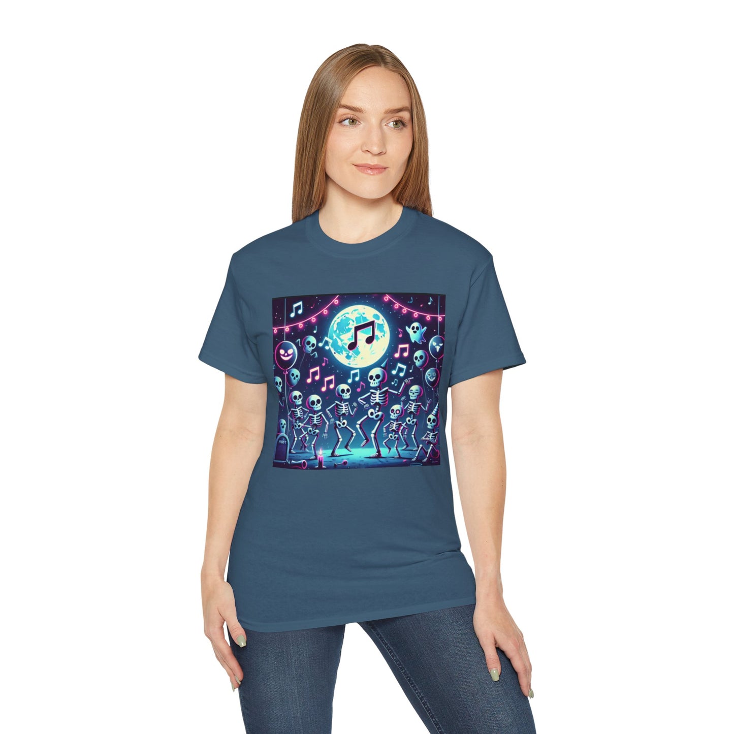 Spooky Halloween Skeleton Dance Party T-shirt