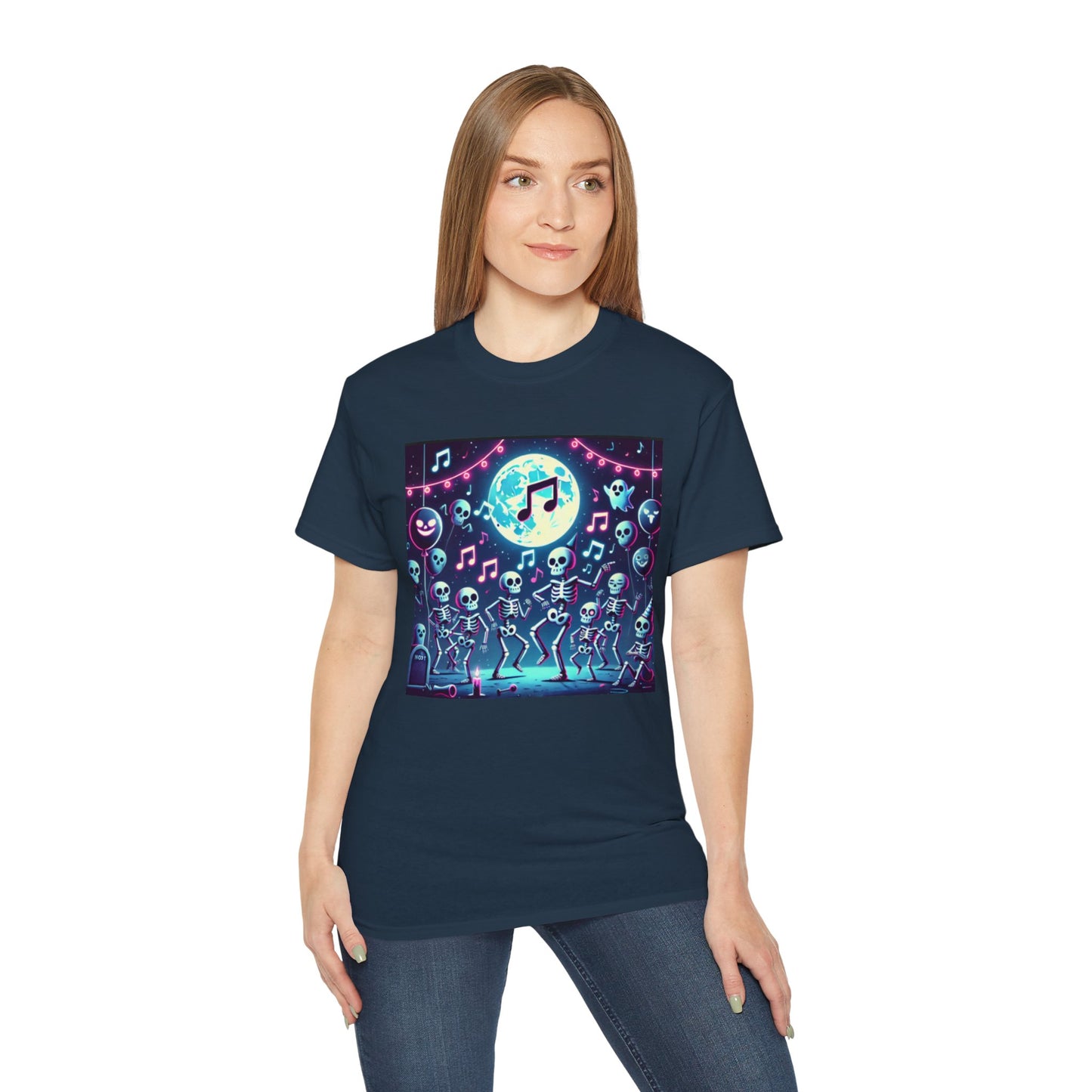 Spooky Halloween Skeleton Dance Party T-shirt