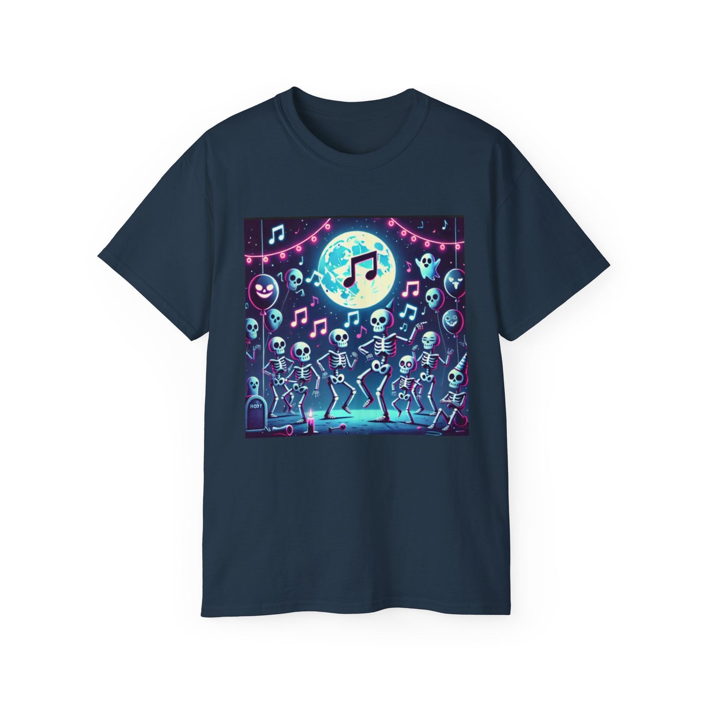 Spooky Halloween Skeleton Dance Party T-shirt
