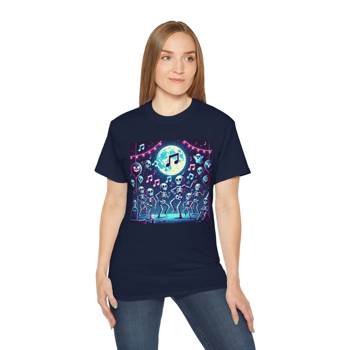 Spooky Halloween Skeleton Dance Party T-shirt