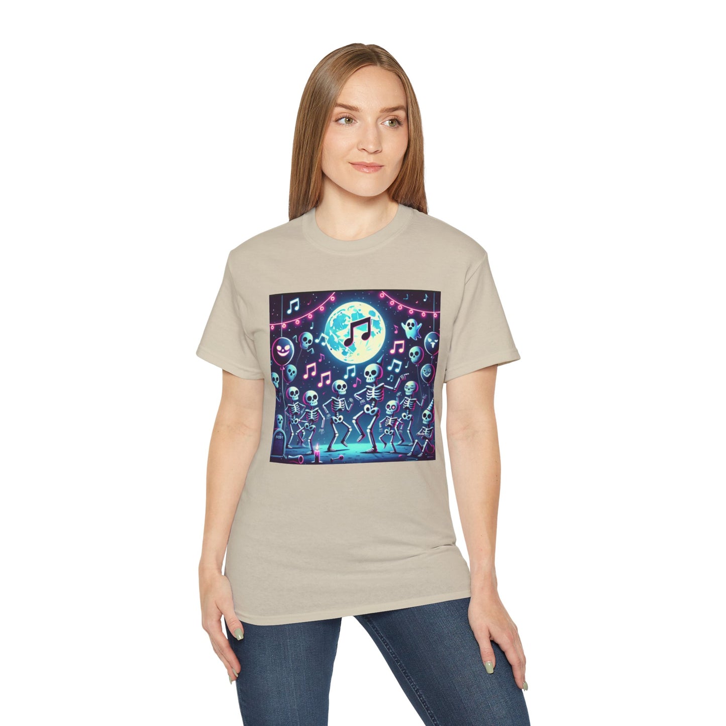 Spooky Halloween Skeleton Dance Party T-shirt
