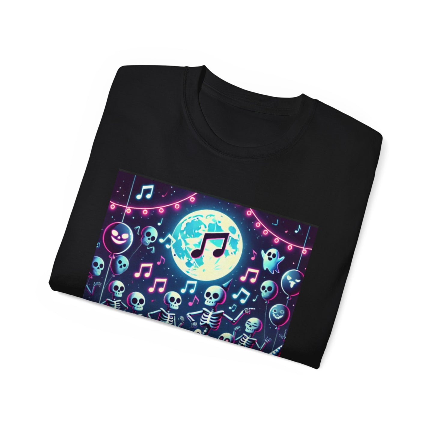 Spooky Halloween Skeleton Dance Party T-shirt