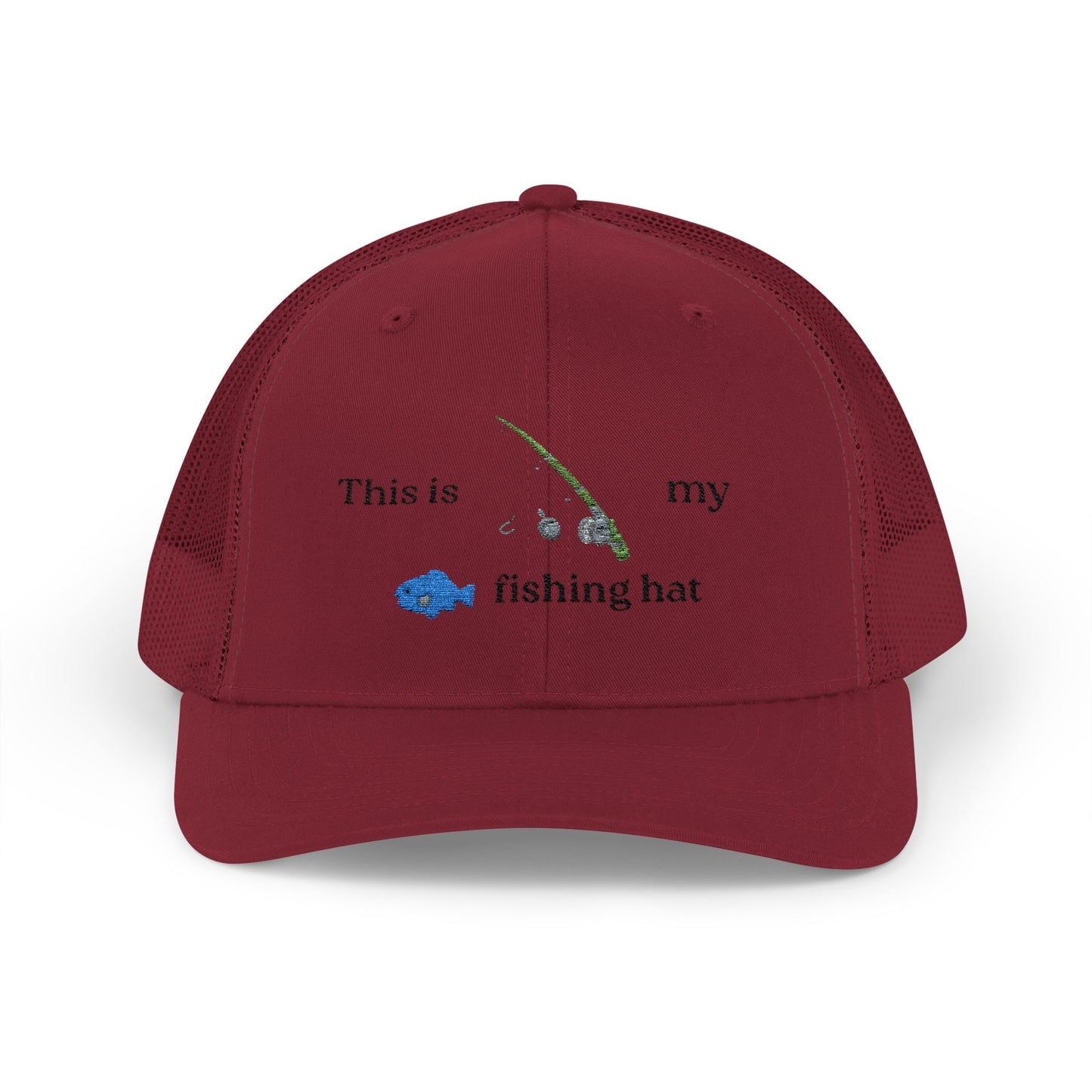 This is my fishing hat - baseball hat