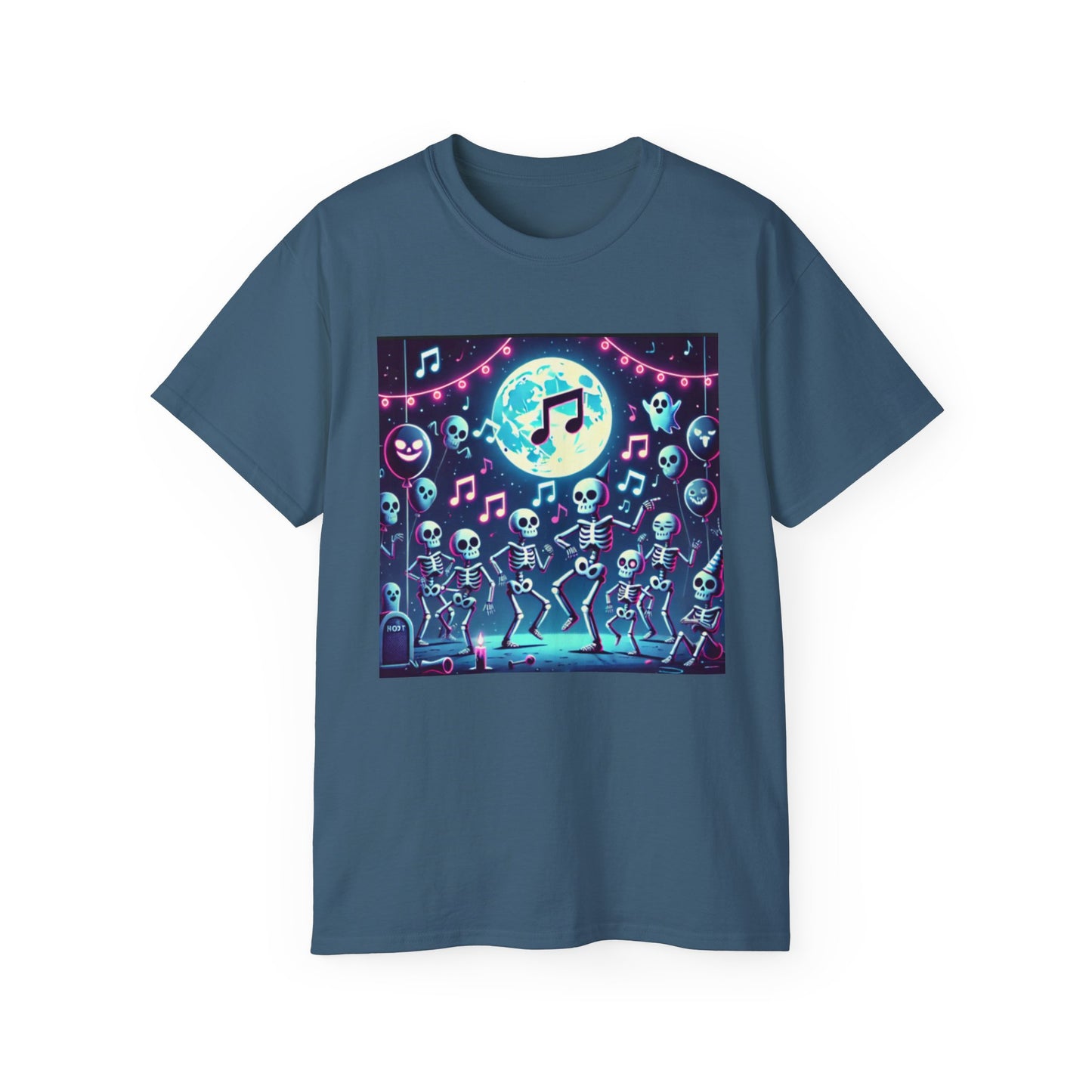 Spooky Halloween Skeleton Dance Party T-shirt