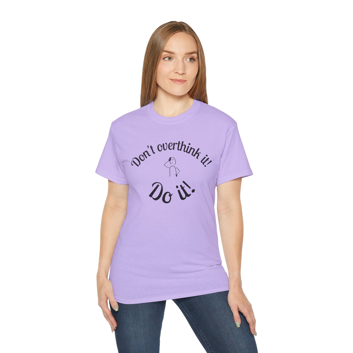 Don't overthink it! Do it! T-shirt - purple