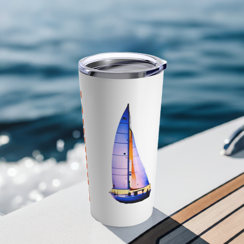 Summer Sail Tumbler - the edge of the boat
