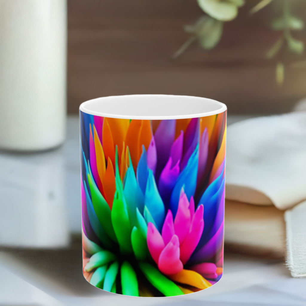Color Fusion Ceramic Mug, (11oz, 15oz)