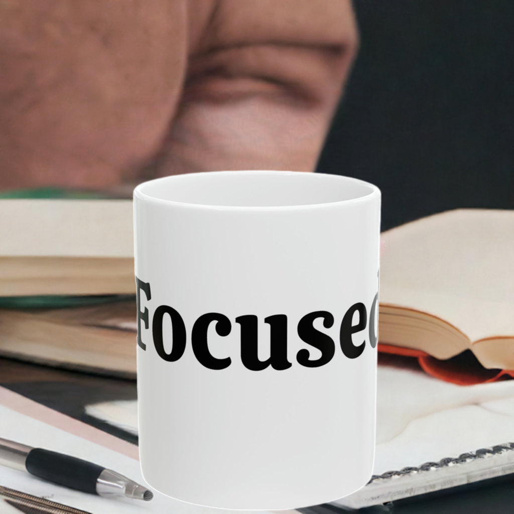 Focused Ceramic Mug, 11oz