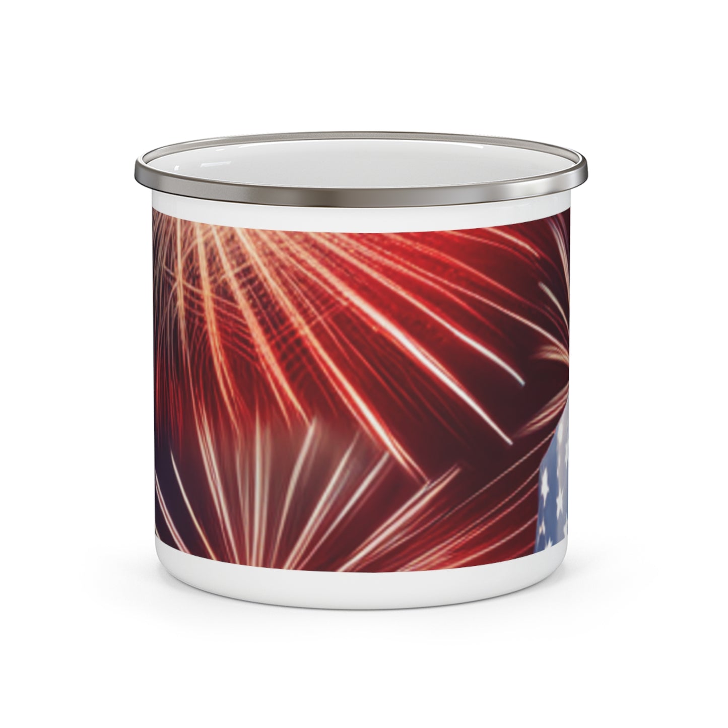 4th of July Enamel Camping Mug