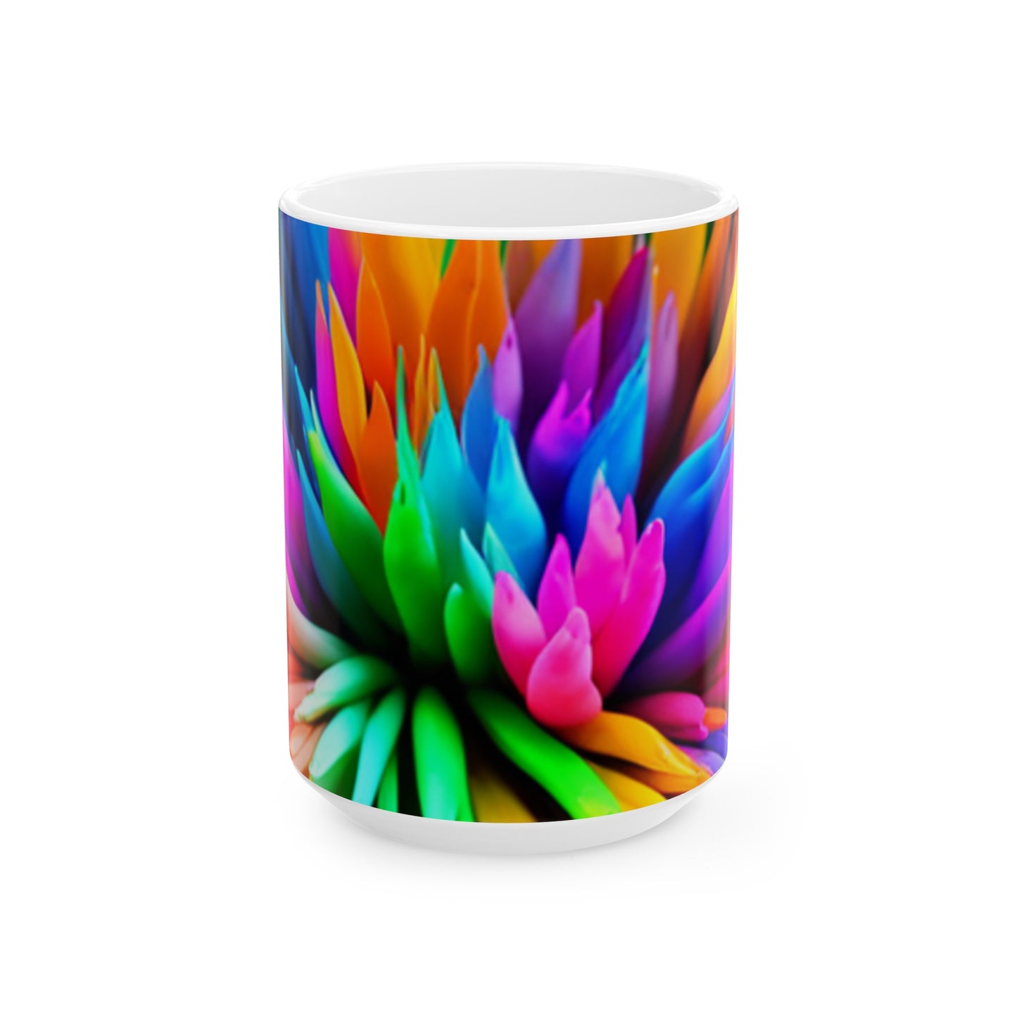 Color Fusion Ceramic Mug, (11oz, 15oz)