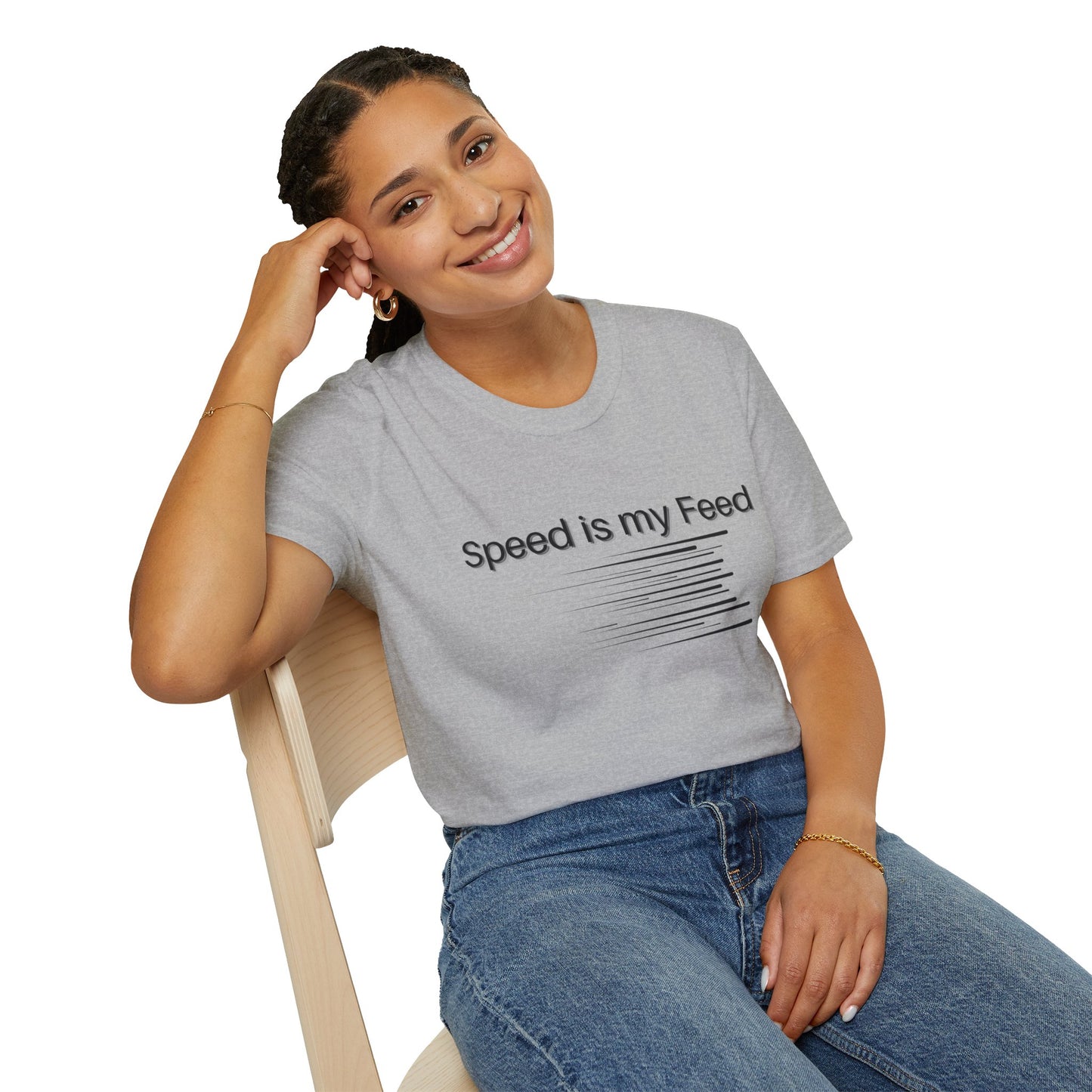 Speed is my Feed - Motion Marks T-shirt