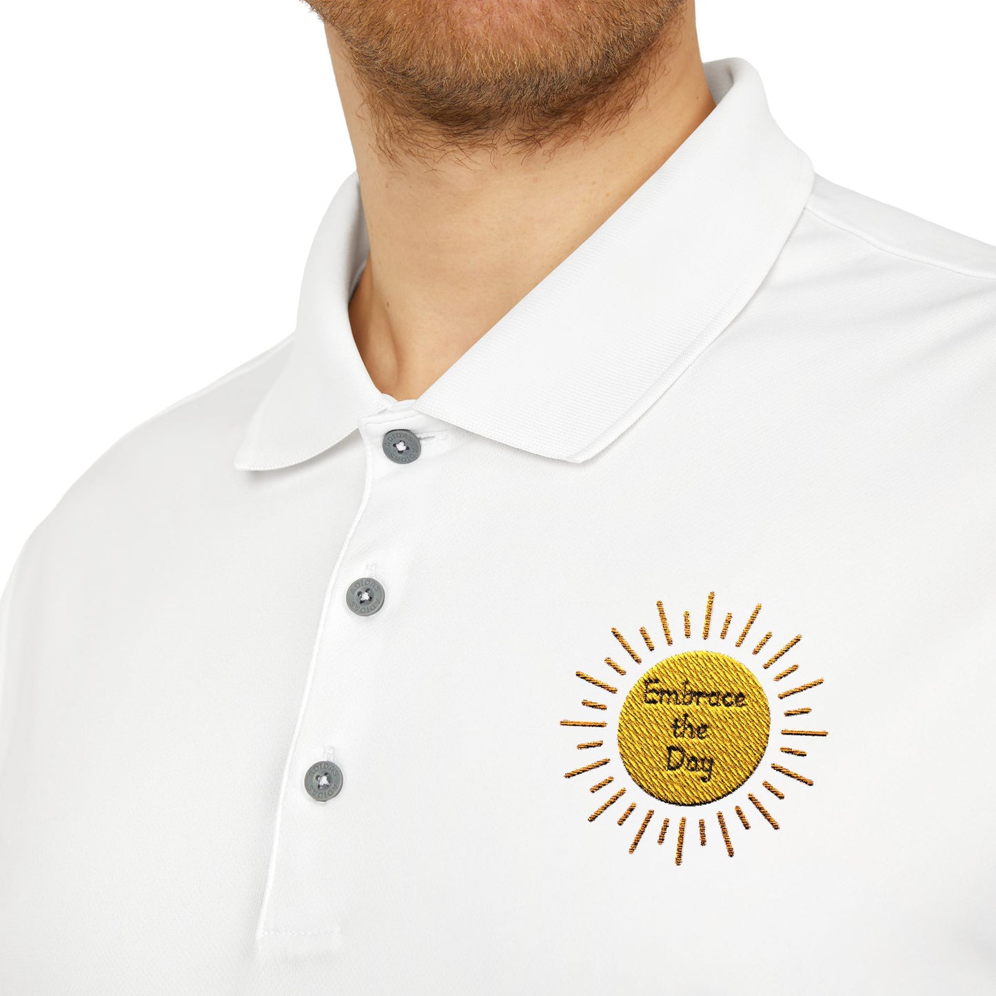 Custom adidas® Unisex Performance Polo - Embrace the Day