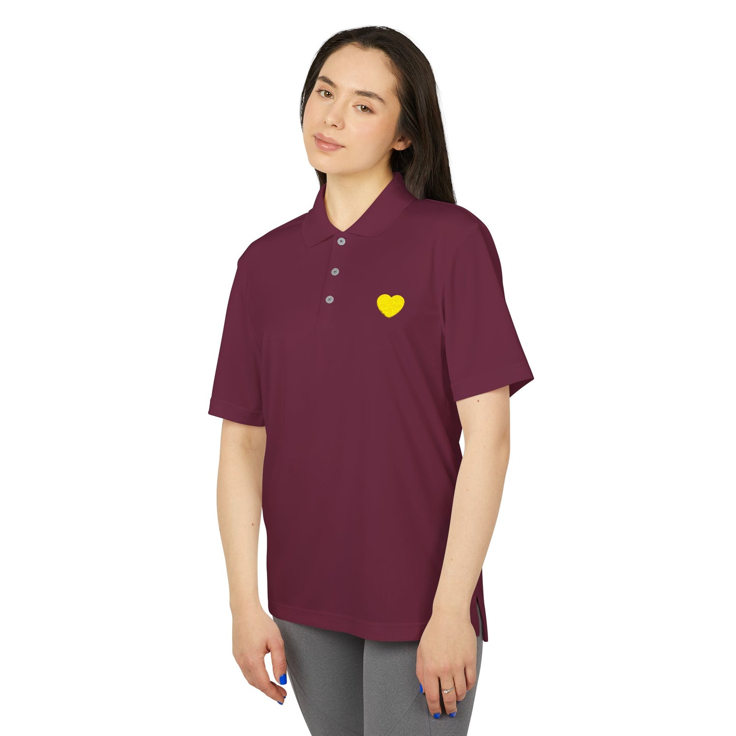Golden Heart Performance Polo Tee
