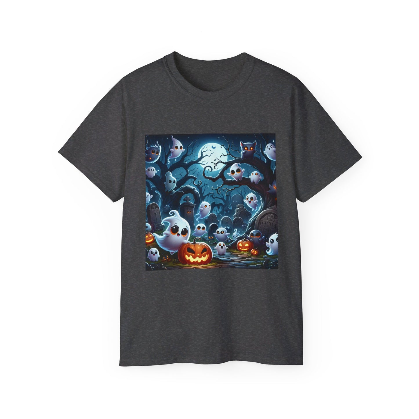 Moonlight Ghosts and Pumpkins Tee