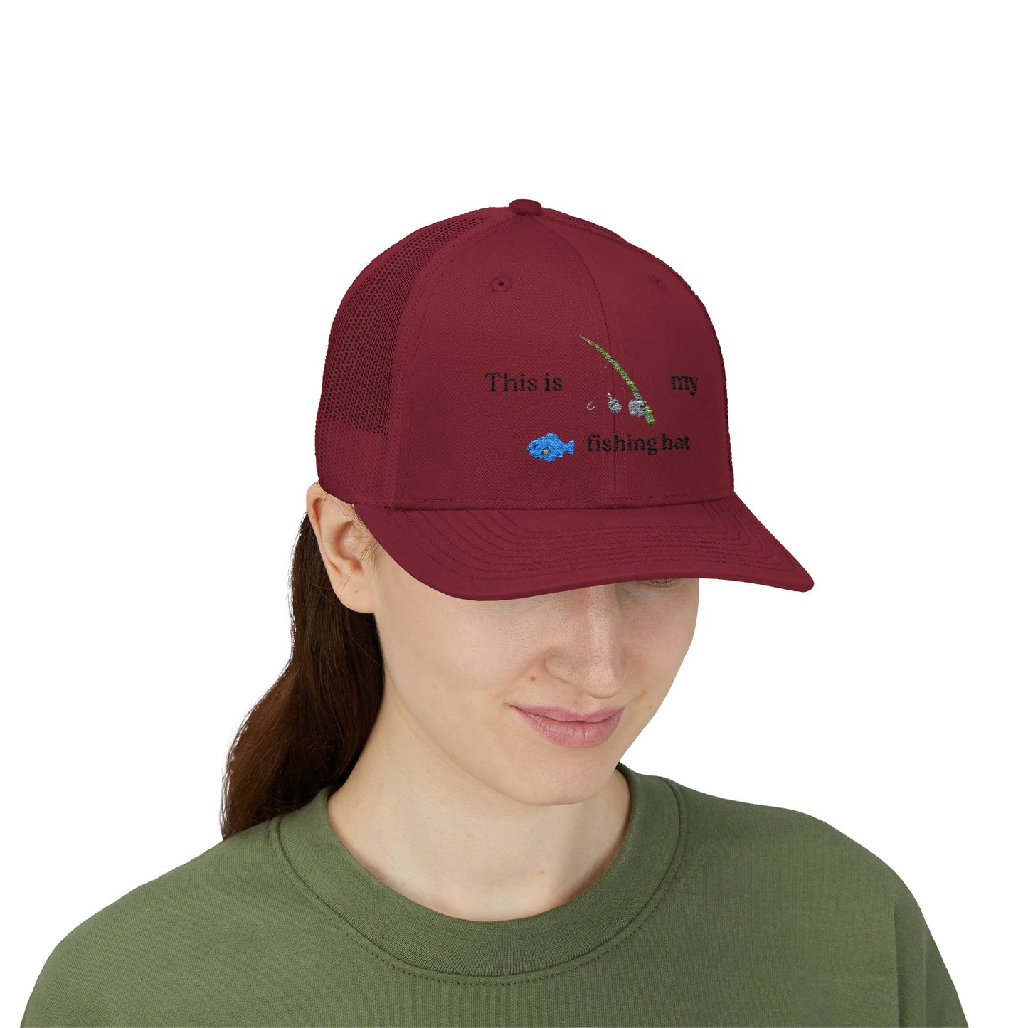 This is my fishing hat - baseball hat