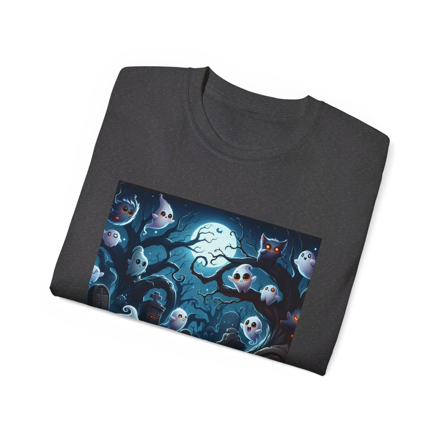 Moonlight Ghosts and Pumpkins Tee