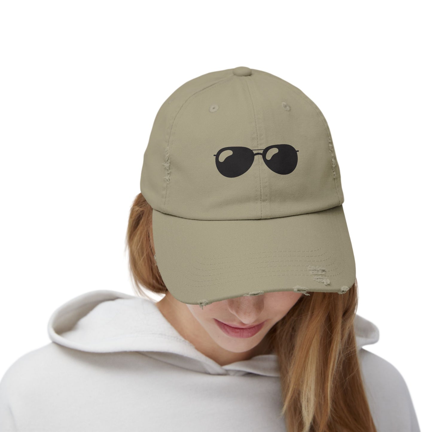 Sassy Shades - Distressed Embroidered Baseball Hat