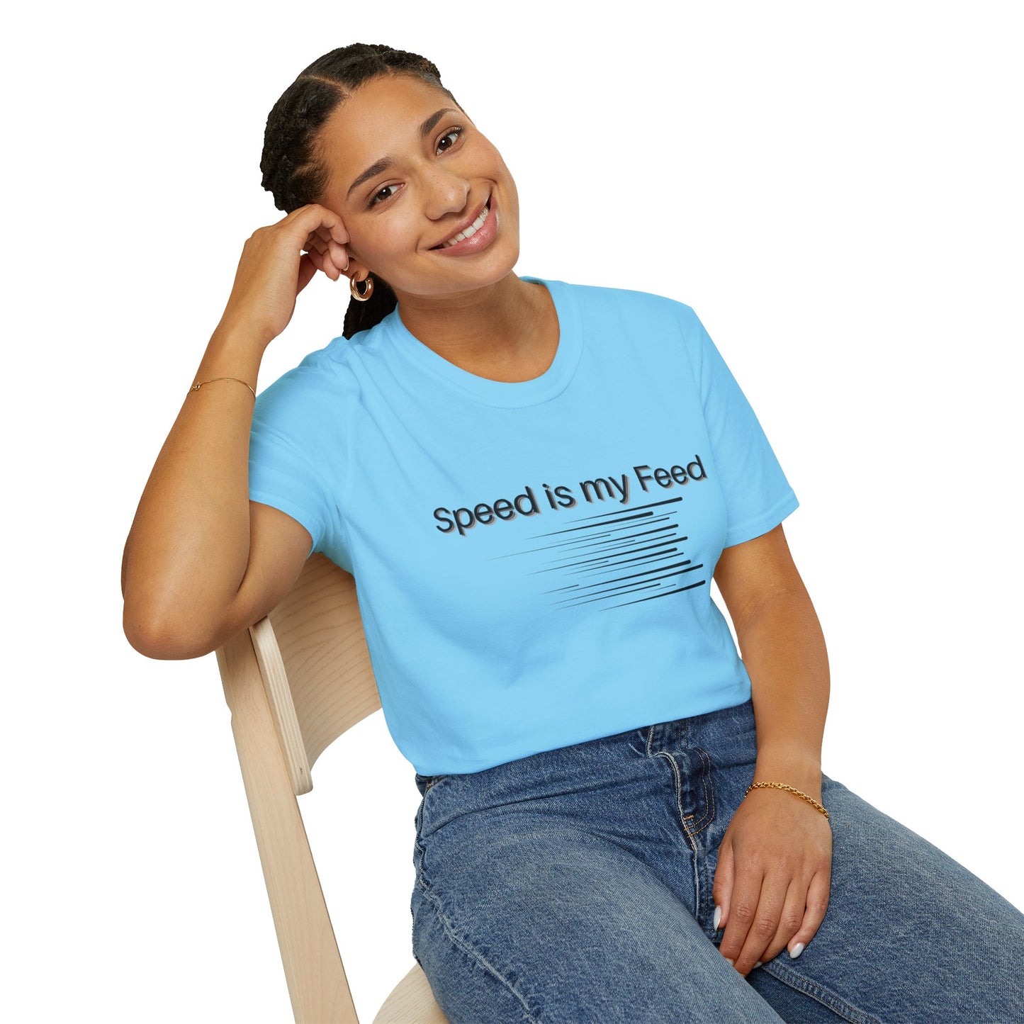 Speed is my Feed - Motion Marks T-shirt