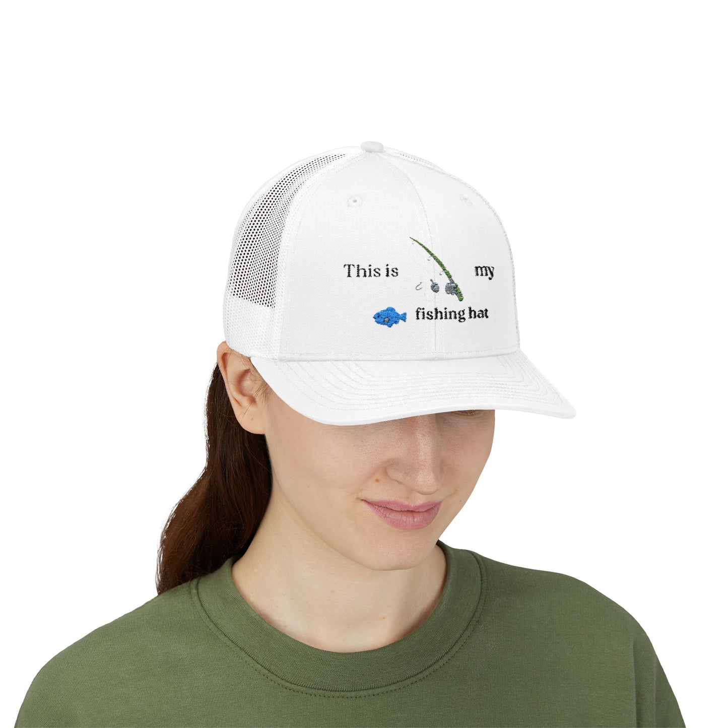 This is my fishing hat - baseball hat