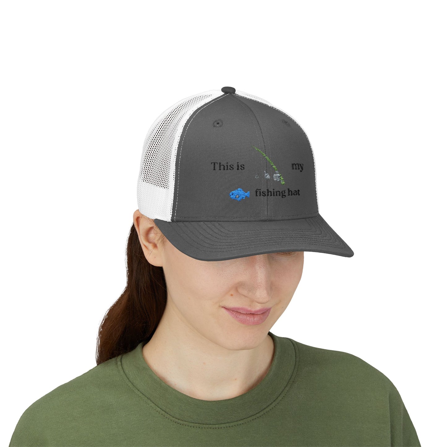 This is my fishing hat - baseball hat