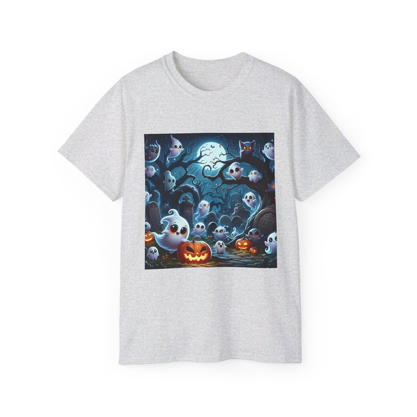 Moonlight Ghosts and Pumpkins Tee