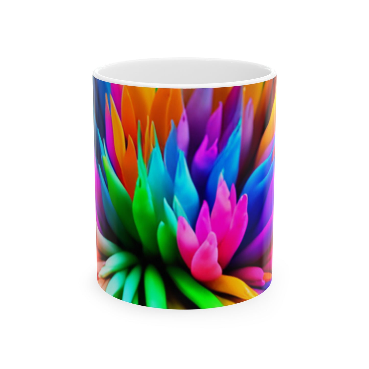 Color Fusion Ceramic Mug, (11oz, 15oz)
