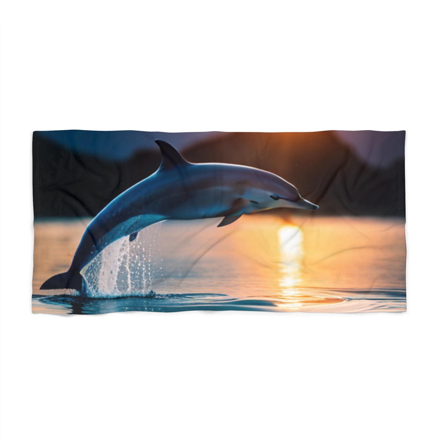 Ocean's Leap Dolphin Beach Towel