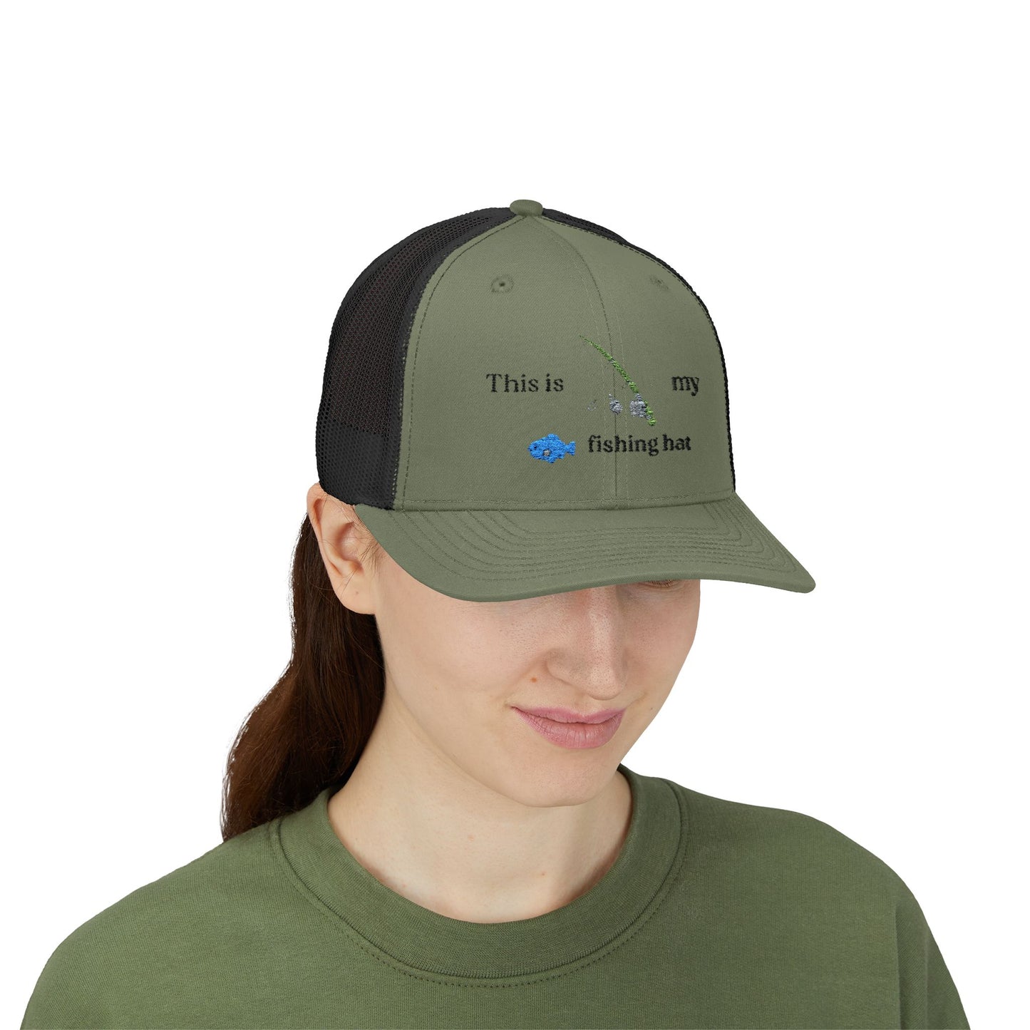 This is my fishing hat - baseball hat