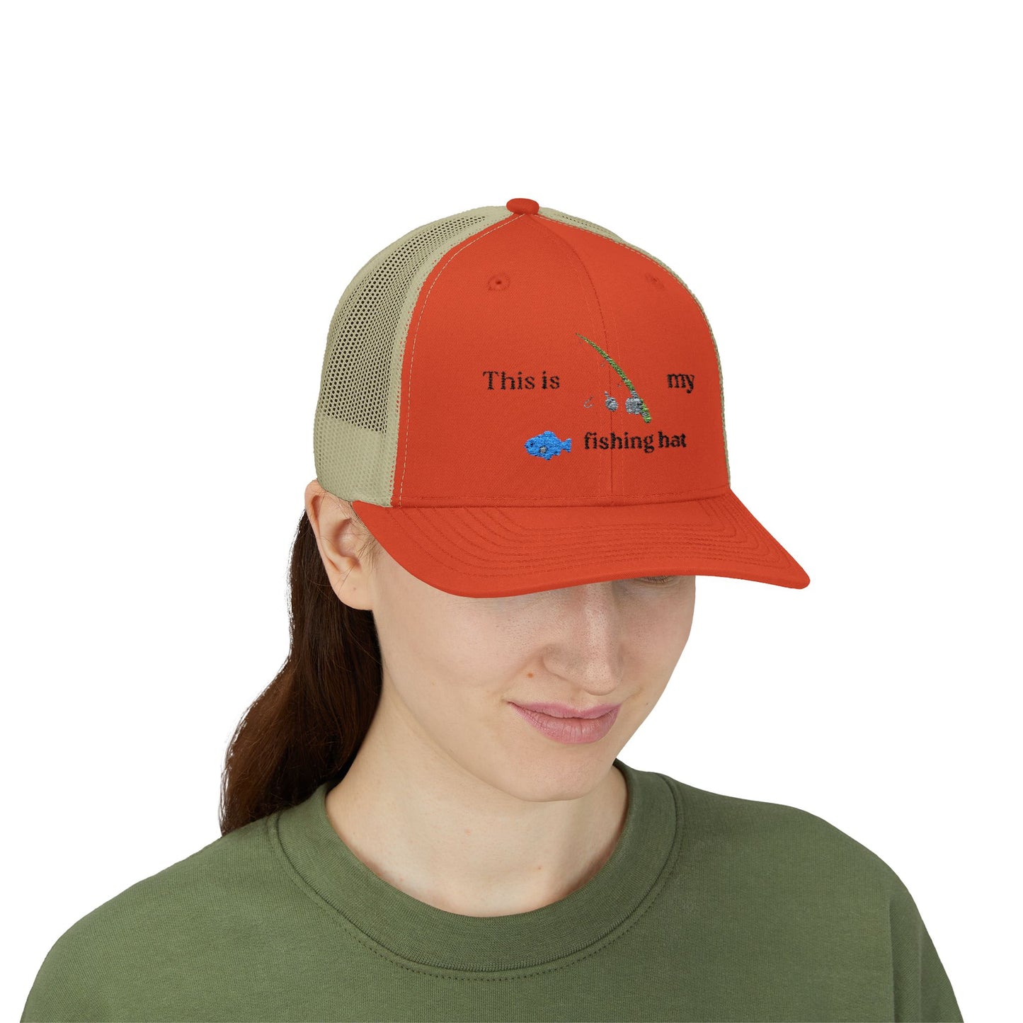 This is my fishing hat - baseball hat