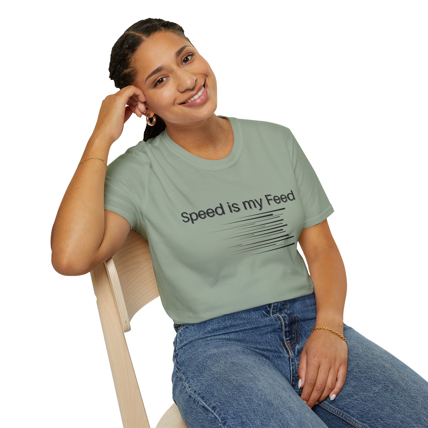 Speed is my Feed - Motion Marks T-shirt