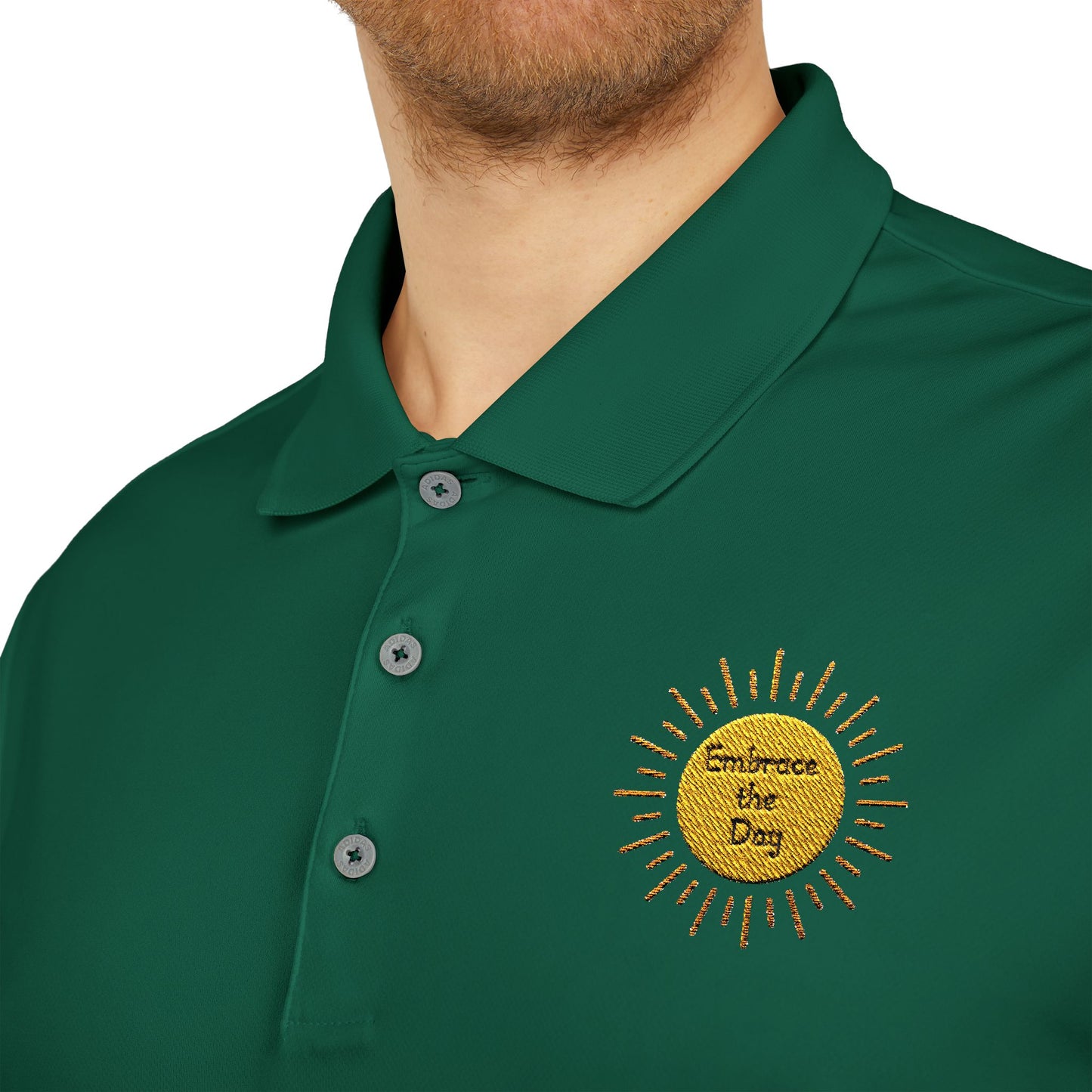 Custom adidas® Unisex Performance Polo - Embrace the Day