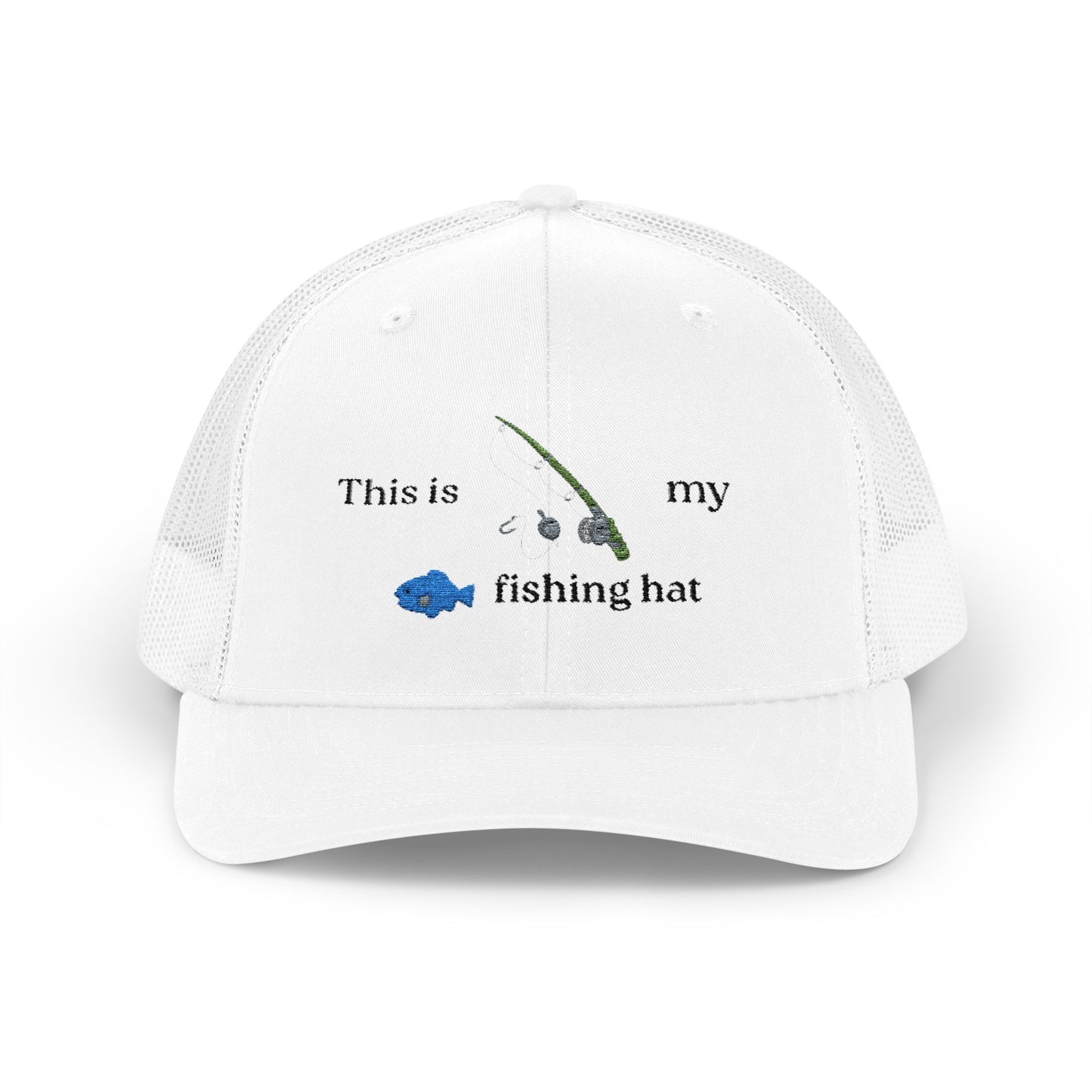 This is my fishing hat - baseball hat