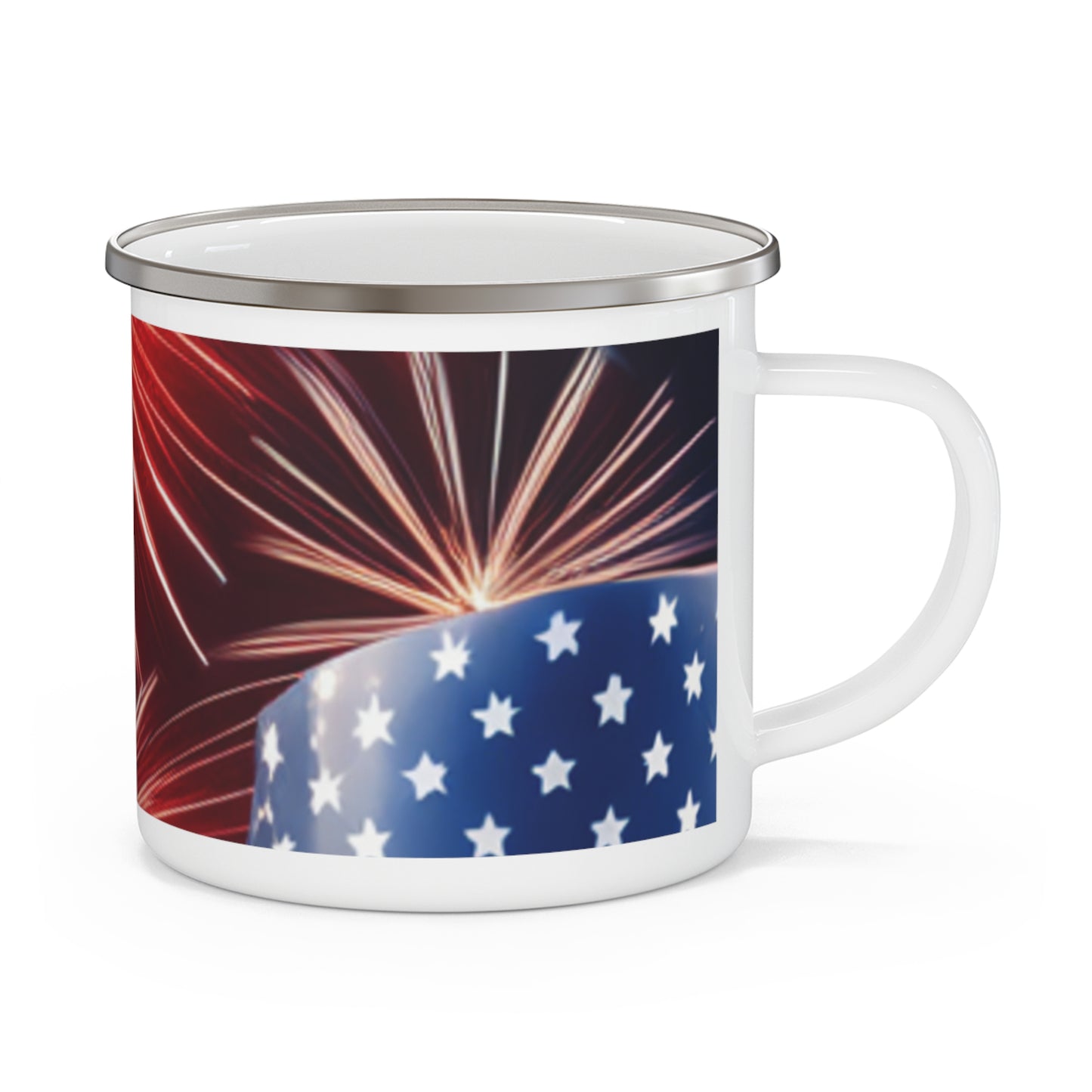 4th of July Enamel Camping Mug