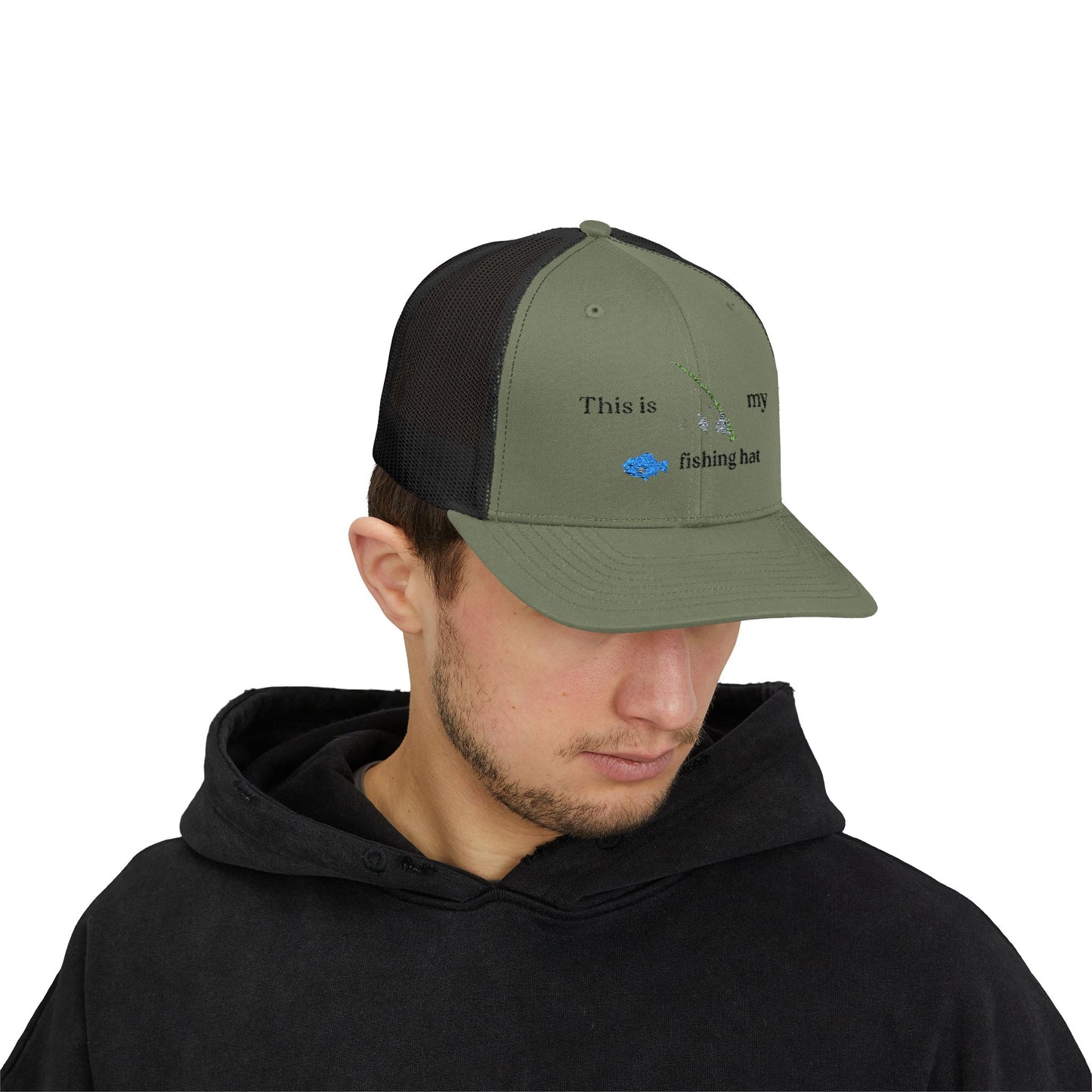 This is my fishing hat - baseball hat