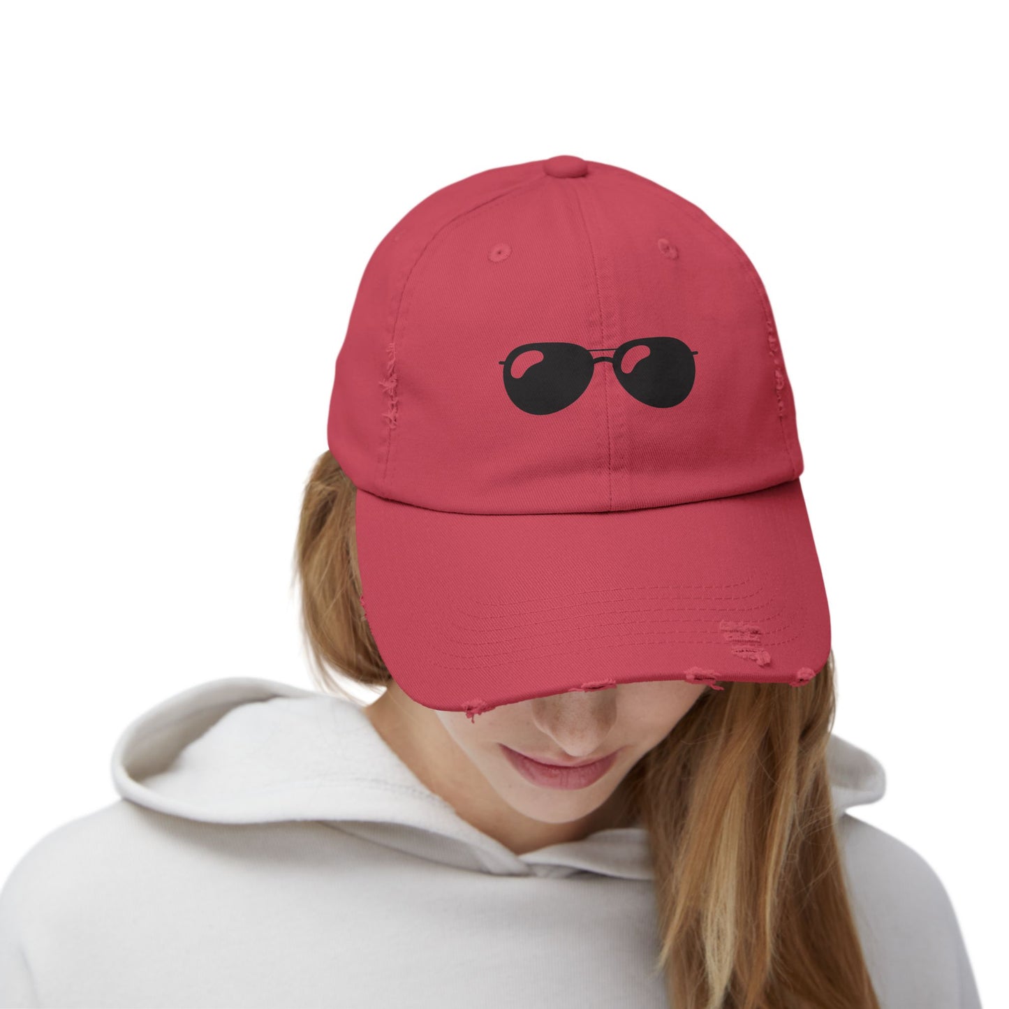 Sassy Shades - Distressed Embroidered Baseball Hat