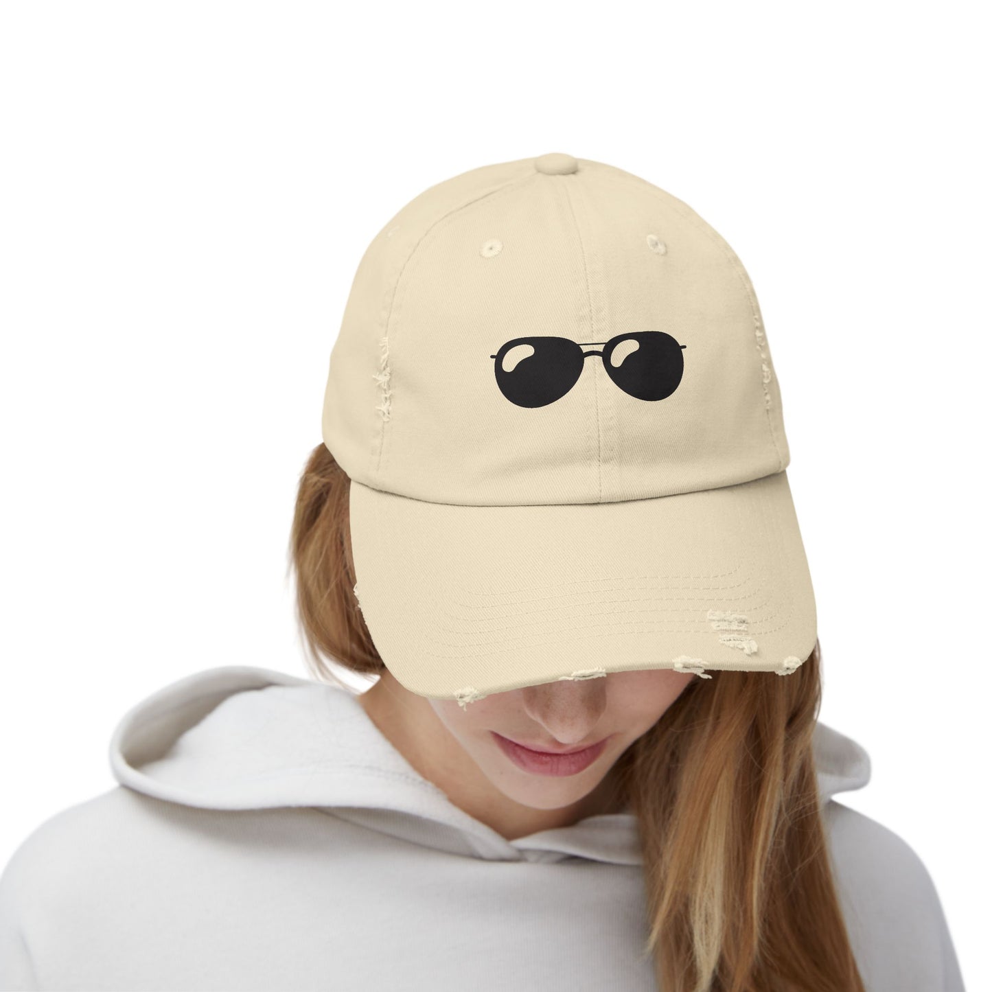 Sassy Shades - Distressed Embroidered Baseball Hat
