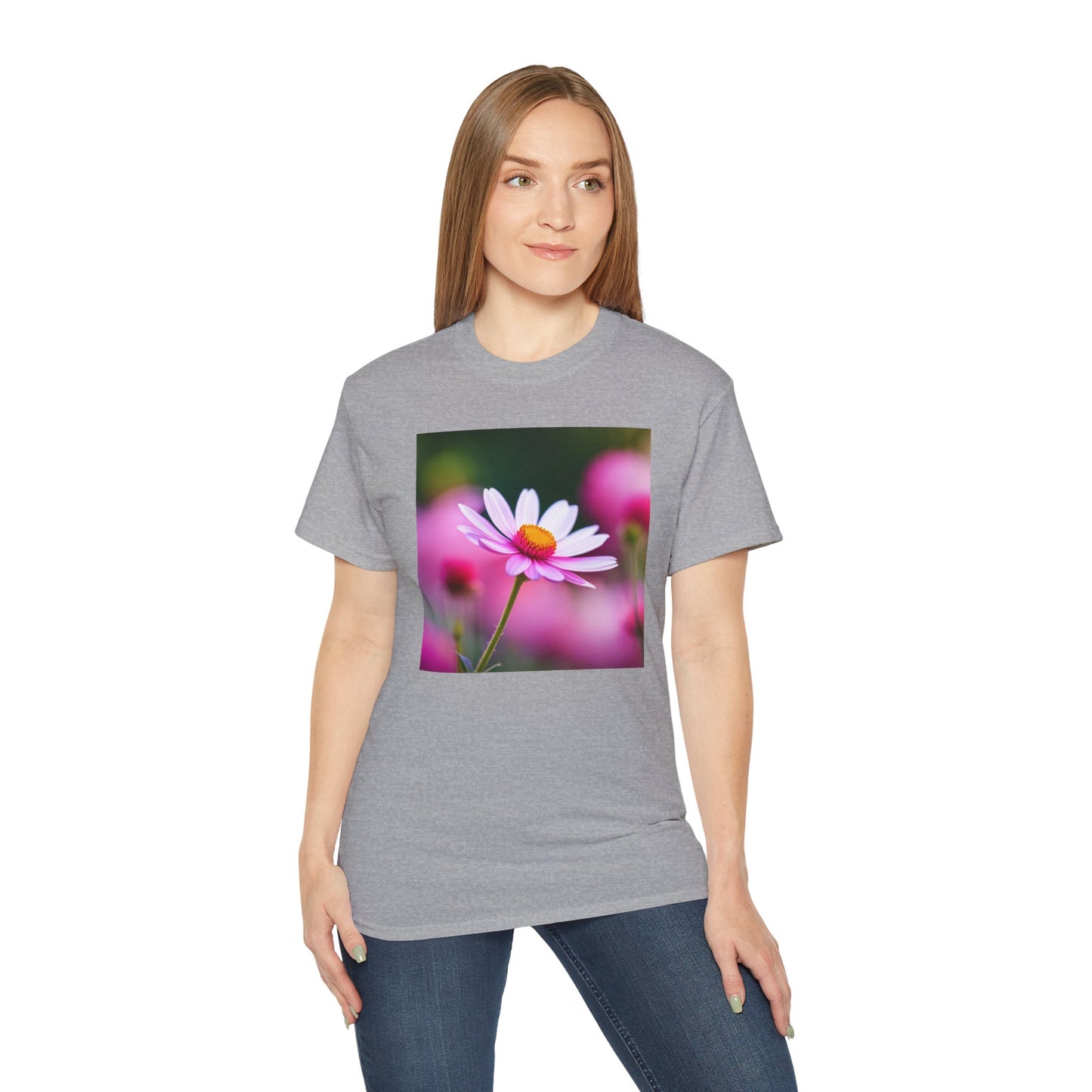 Pink flower T-shirt