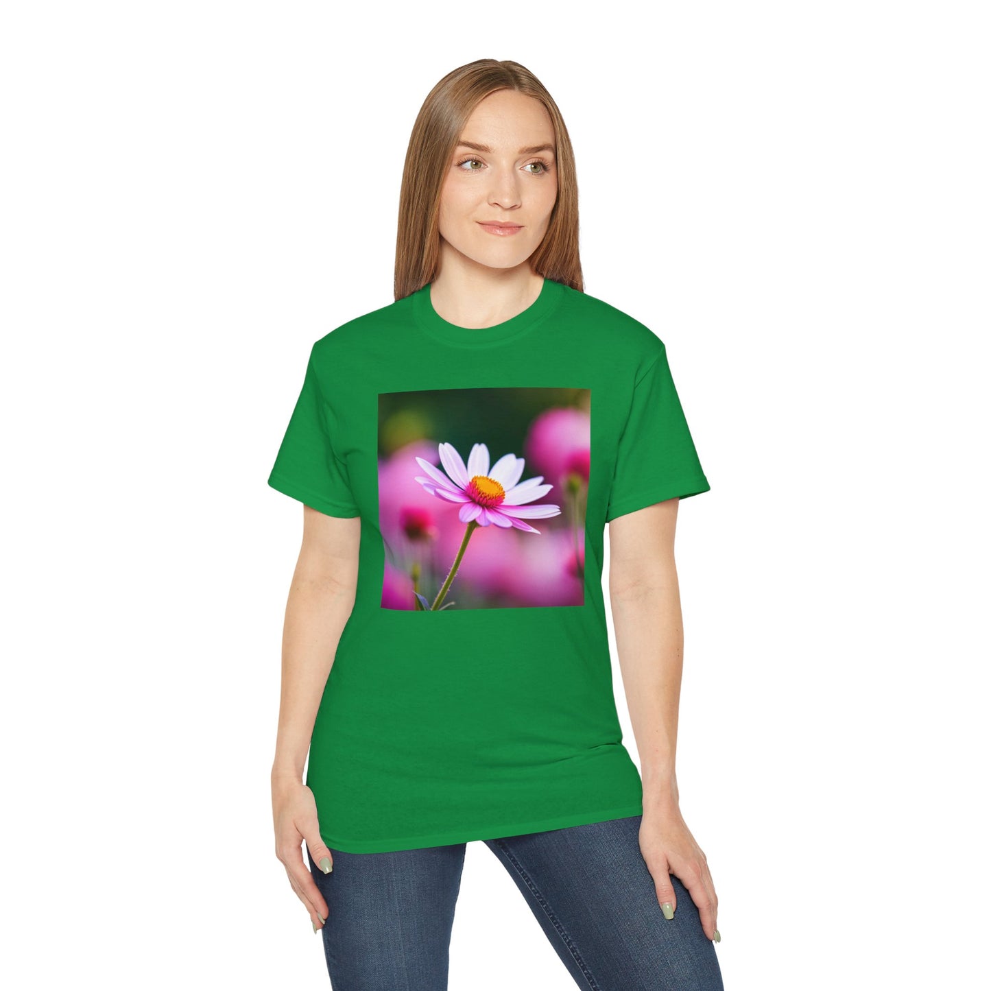 Pink flower T-shirt