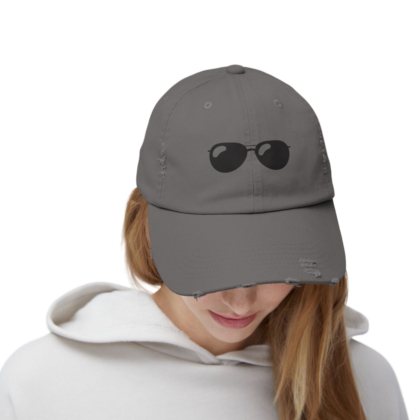 Sassy Shades - Distressed Embroidered Baseball Hat